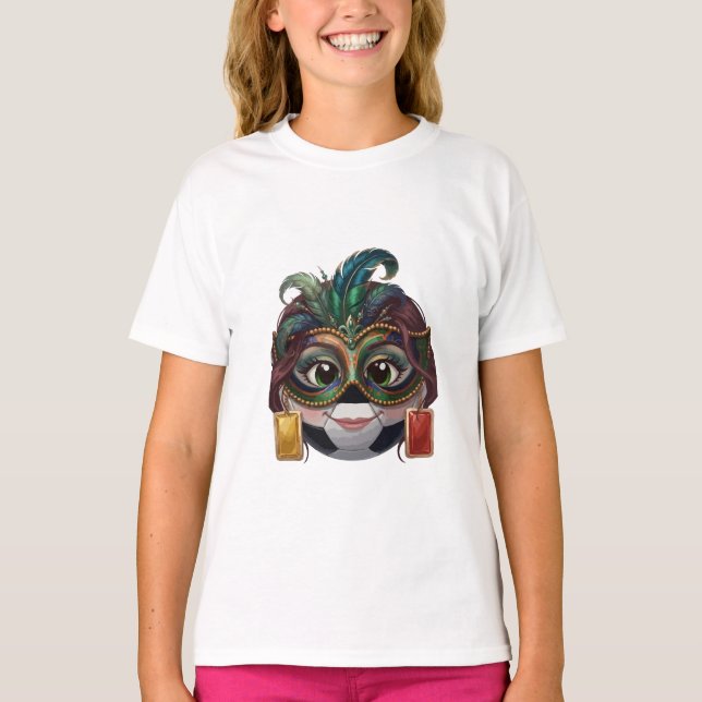 Camiseta Bola de Futebol Mascarada  (Frente)