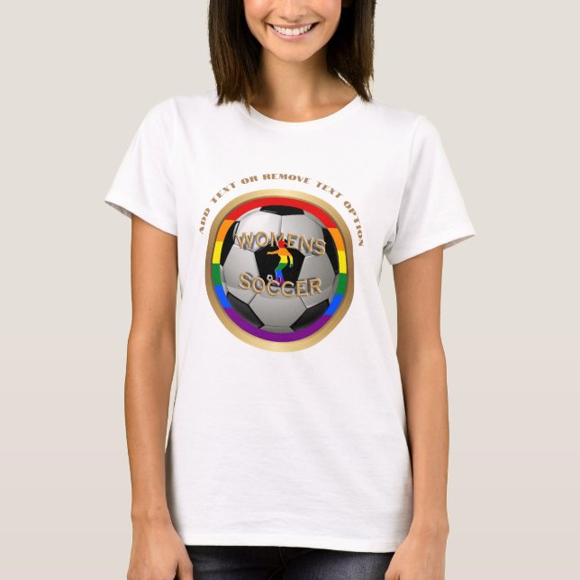 Camiseta Bola de Futebol Mulheres do Orgulho (Frente)