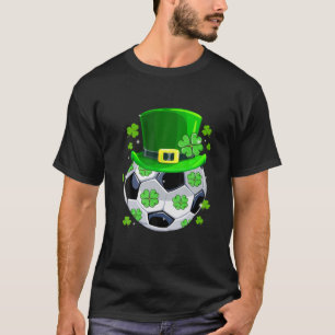 Camiseta Bola de Futebol Shamrock Engraçado Rua Irlandesa