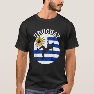 Camiseta Bola de Futebol uruguaio Bandeira Raízes uruguaias