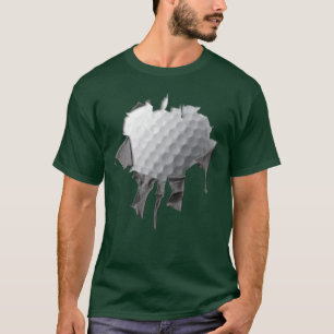 Camiseta Bola de Golfe Amassada