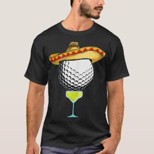 Camiseta Bola de Golfe com Sombrero e Margarita Golfer