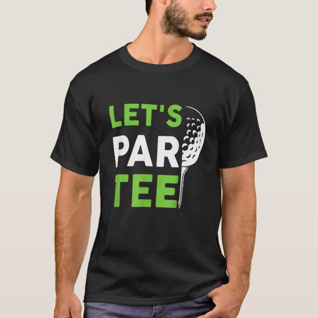 Camiseta Bola de Golfe do Partido Golfe do Par de Golfe do  (Frente)