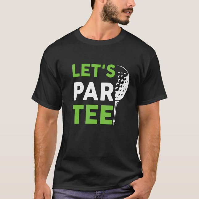 Camiseta Bola de Golfe do Partido Golfe do Par de Golfe do  (Frente)