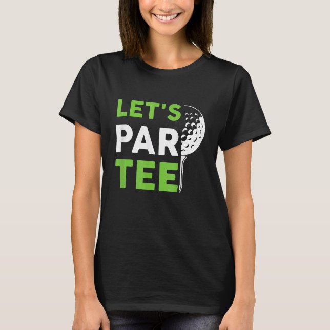 Camiseta Bola de Golfe do Partido Golfe do Par de Golfe do  (Frente)