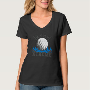Camiseta Bola de Golfe e Taco de Golfe X Golf Xtreme