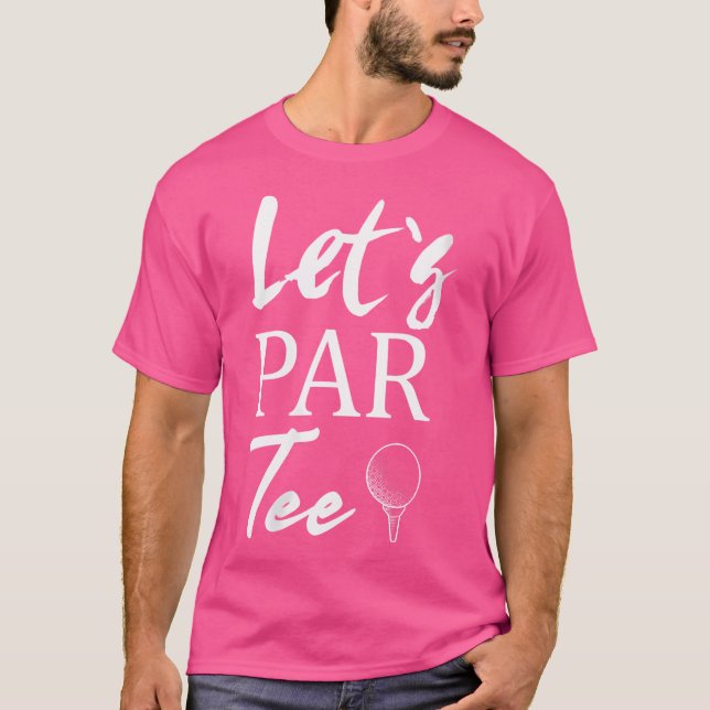 Camiseta Bola De Golfe Feminina E Suporte De Golfe Vamos Pa (Frente)