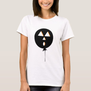 Camiseta Bola de Halloween Abóbora Laranja Preta