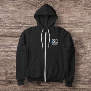 Camiseta Bola de Hash ISD+Cheio de Canvas-Zip Hoodie