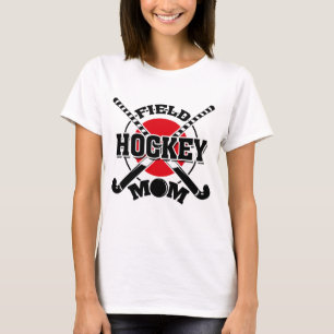 Camiseta Bola de Hóquei em Campo Mamãe Cruzada de Hockey 
