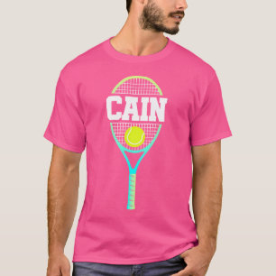 Camiseta Bola De Jogadores De Tênis De Cain Name E Esporte