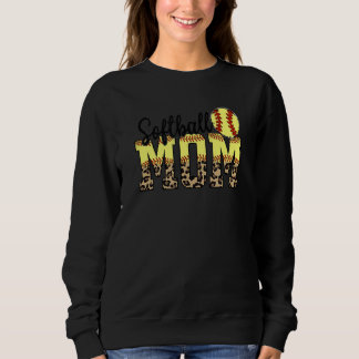 Camiseta Bola de Mama de Softball Mãe Letra Cuta da Mãe