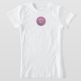 Camiseta Bola de Matiz Rosa 13
