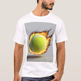 Camiseta Bola de Tênis com Design Legal de fundo