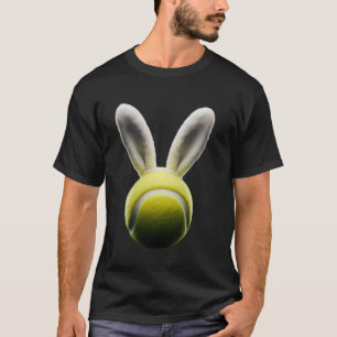 Camiseta Bola de Ténis com Orelhas de Coelho de Páscoa Aman