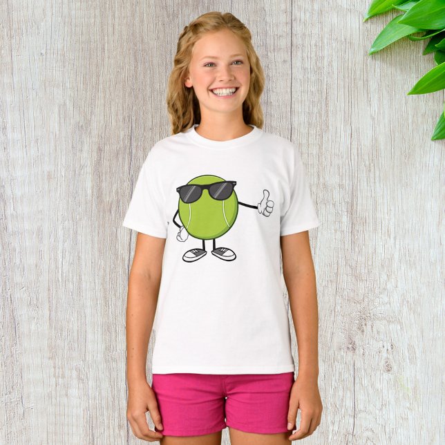 Camiseta Bola de Tênis Sorridente com Óculos de Sol (Criador carregado)