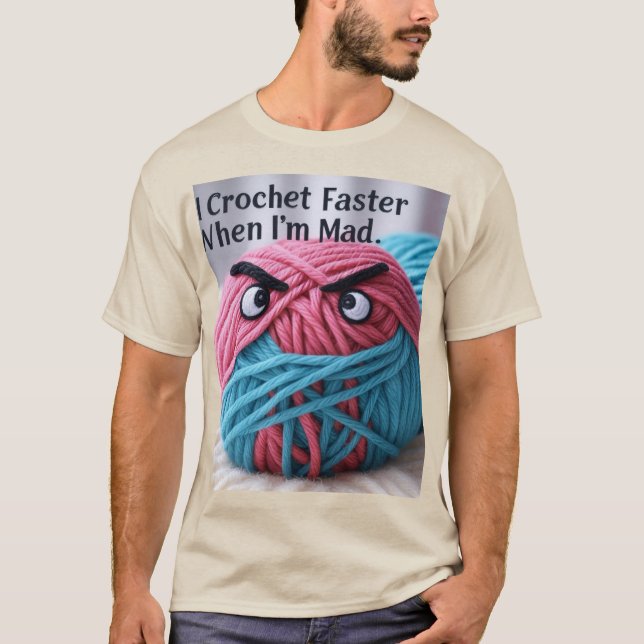 Camiseta Bola de velocidade do crochet (Frente)