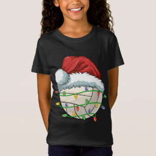 Camiseta Bola de Voleibol de Natal Santa Hemorragia Ligeira