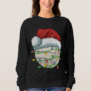 Camiseta Bola de Voleibol de Natal Santa Hemorragia Ligeira