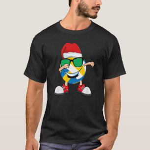 Camiseta Bola de Voleibol de Santa Hata Óculos de sol Chri