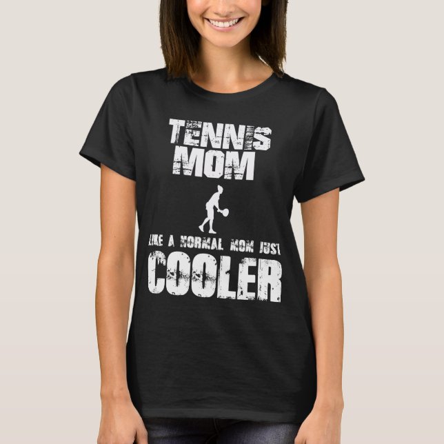 Camiseta Bola do Jogador de Tênis do Dia de as mães Tênis d (Frente)
