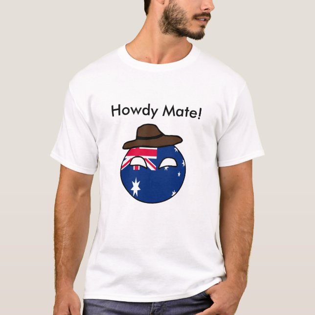 Camiseta Bola do país de Austrália (Frente)