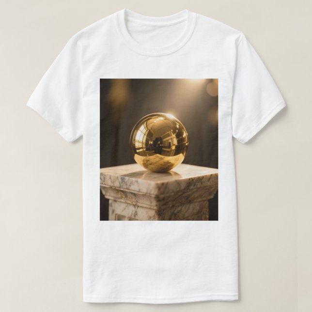 Camiseta bola dourada (Frente do Design)