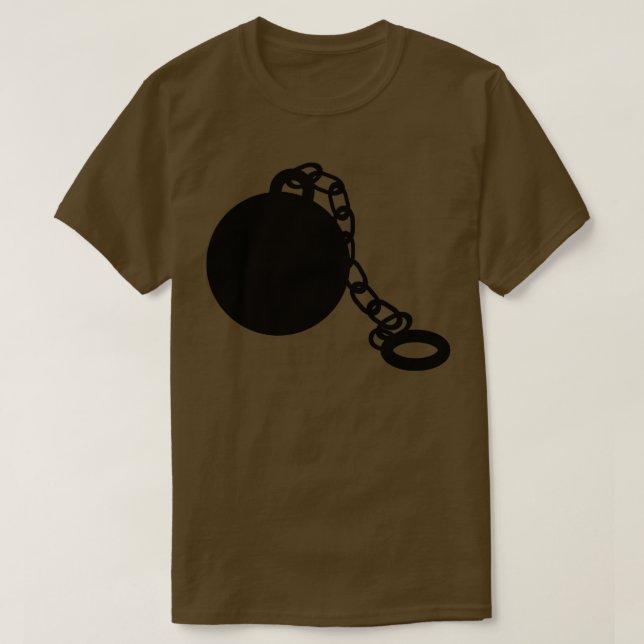 Camiseta Bola e Corrente (Frente do Design)