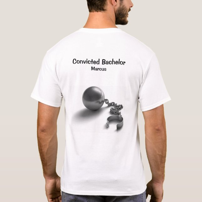 Camiseta Bola E Corrente De Solteiros Condenados (Verso)