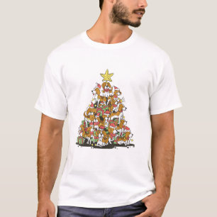 Camiseta Bola engraçada Árvore de Natal para amantes de bea
