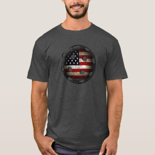 Camiseta Bola EUA da salmoura da bandeira americana