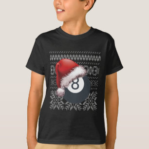 Camiseta Bola Funny Billiards 8 Para Jogadores De Piscina L