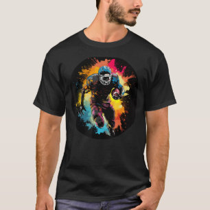 Camiseta Bola legal sob seu braço para adeptos americanos d