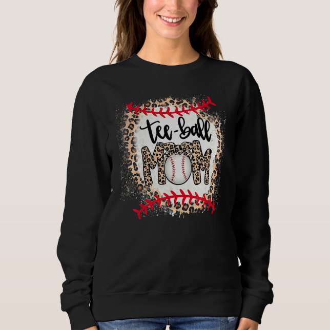 Camiseta Bola Mãe Dia das Mães Teeball Mãe Leopardo (Frente)