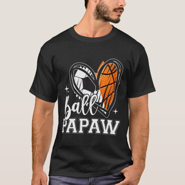Camiseta Bola Mamão Futebol Basquetebol Coração  (Frente)