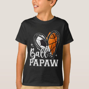 Camiseta Bola Mamão Futebol Basquetebol Coração