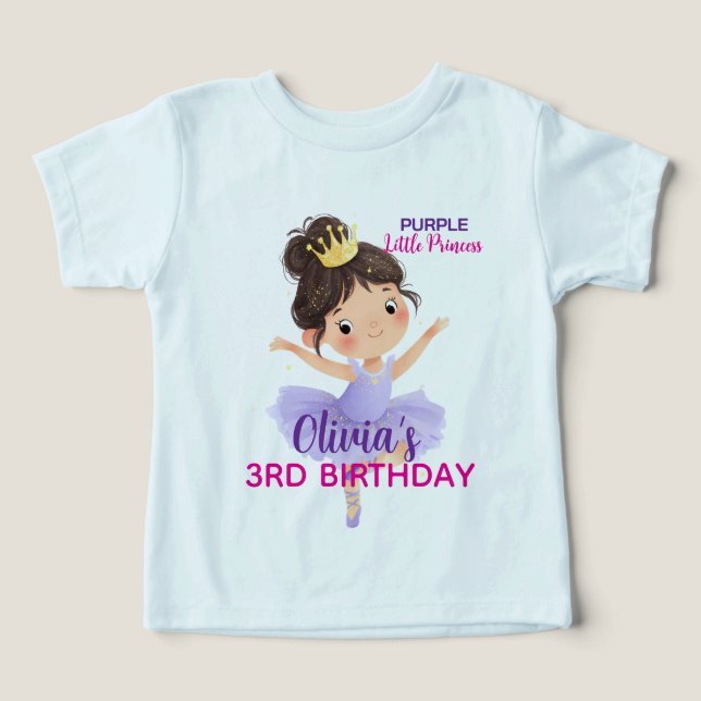 Camiseta Bola Princesa Roxa (Design frontal)