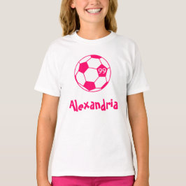 Camiseta Bola Rosa De Futebol