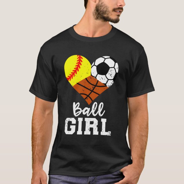 Camiseta Bola Softball Basball (Frente)