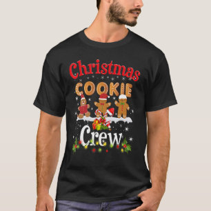 Camiseta Bolachas de Natal que cozinham com tripulação de N