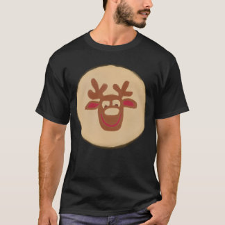 Camiseta Bolachas para o Açúcar de Reindeer de Natal