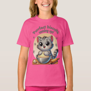 Camiseta "Bolachas Puras, a subir" Gato de Conhecimento