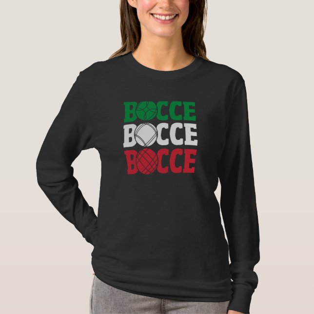 Camiseta Bolas Bocca Treinamento Bocca Eu Amo Bocha (Frente)