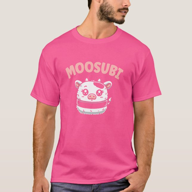 Camiseta Bolas de Arroz da Comida Havaiana Moosubi Musubi (Frente)