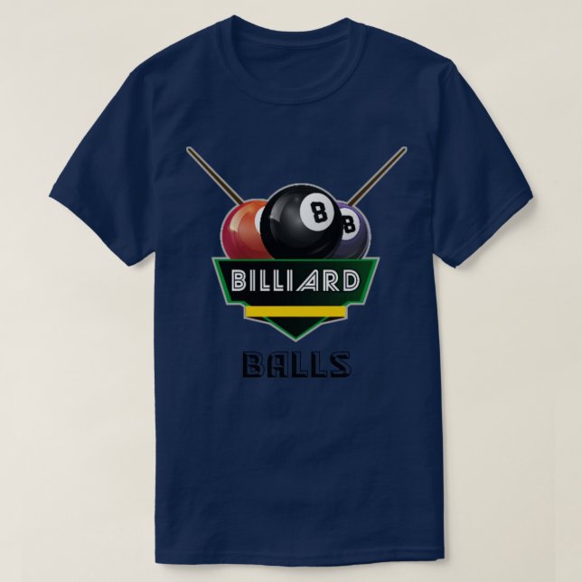 Camiseta Bolas de Billiard (Frente do Design)