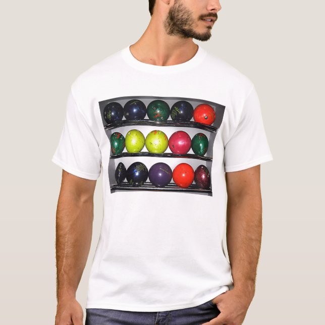 Camiseta bolas de boliche (Frente)