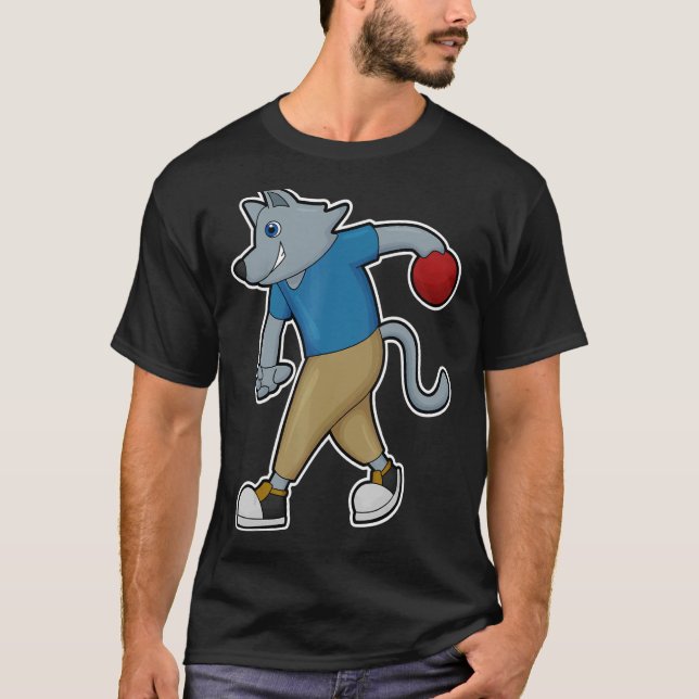 Camiseta Bolas de boliche de cães (Frente)