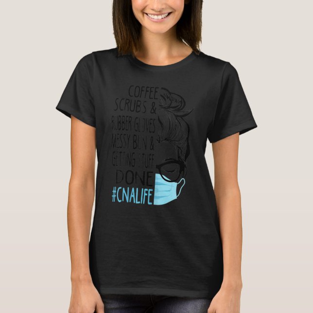 Camiseta Bolas De Café E Luvas De Borracha Mensageiras (Frente)