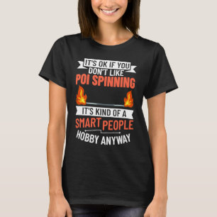 Camiseta Bolas de Dança de Fogo Poi para Iniciantes