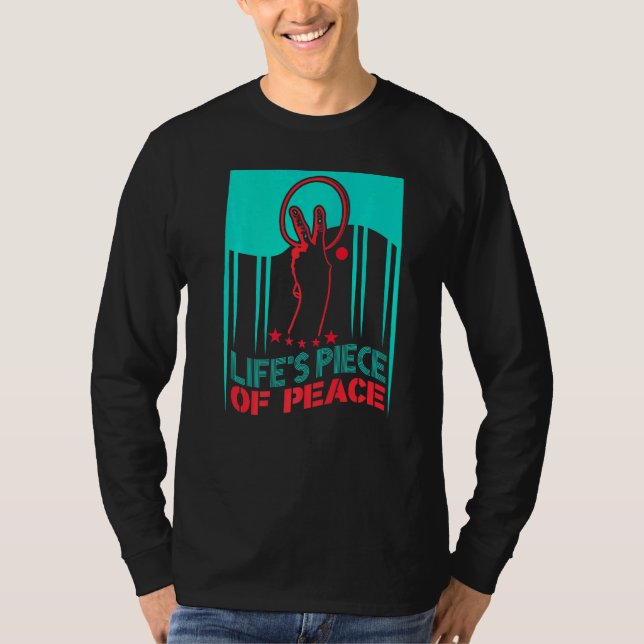 Camiseta Bolas De Mesa De Ping Pong Peace Piece Of Life T (Frente)